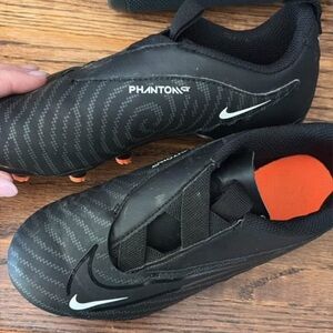 Nike Phantom GX Black and Orange Cleats 1.5Y